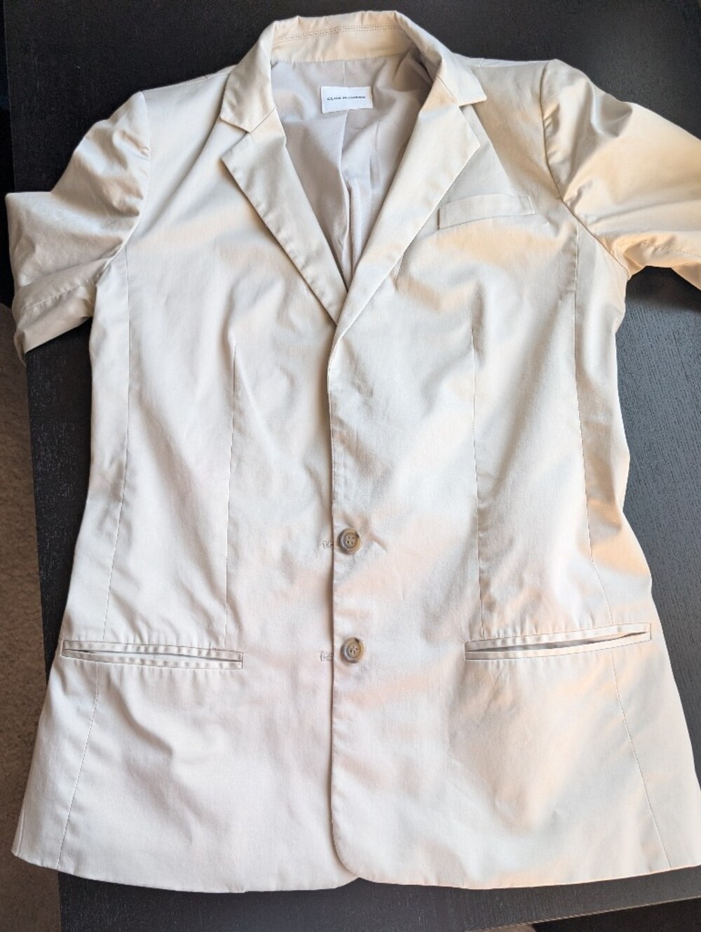 Club Monaco Slim Fit Blazer in Taupe - Picture 3 of 12